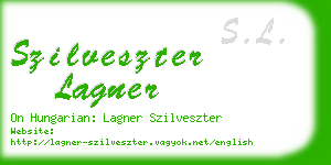 szilveszter lagner business card